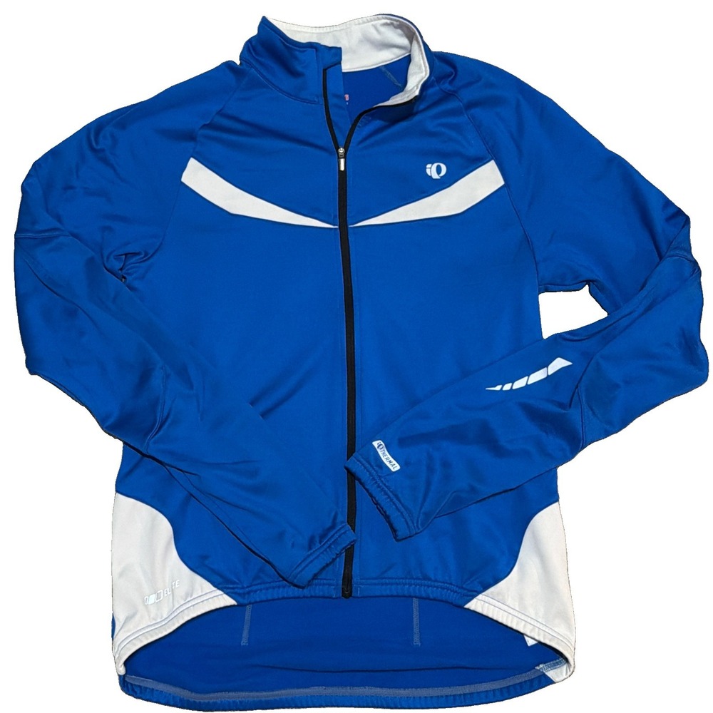 Pearl Izumi ELITE Thermal Cycling Jersey Men's L True Blue White Full Zip Jacket